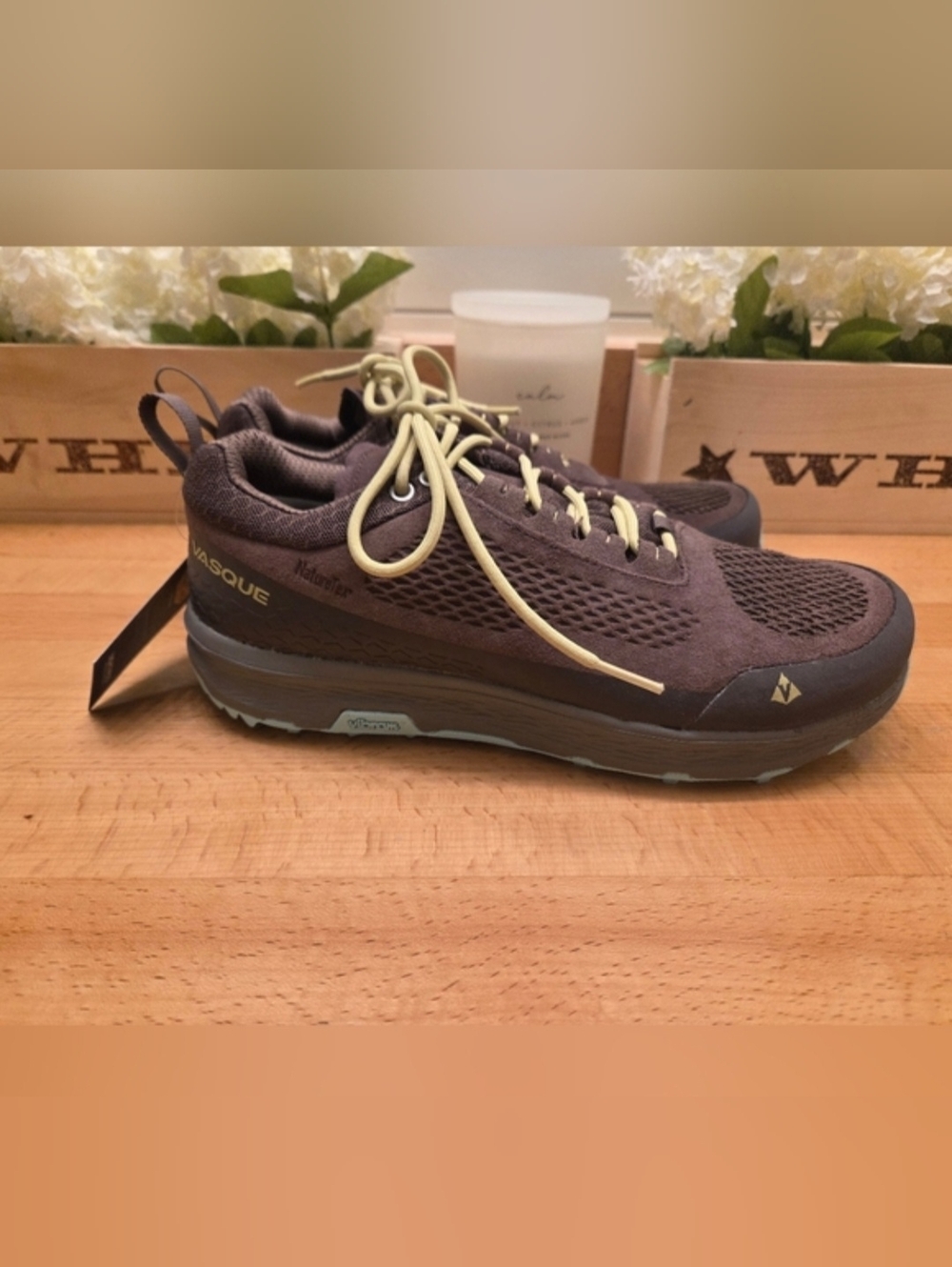 Vasque Breeze LT NTX Low Hiking Shoe Waterproof Suede Brown Women's Size 9.5 NEW